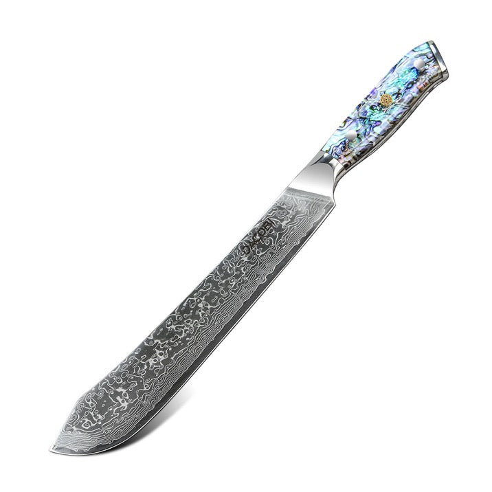 Cuțitul măcelarului, oțel damasc, mâner estetic, 23 cm (C22) - DACOBI.ro