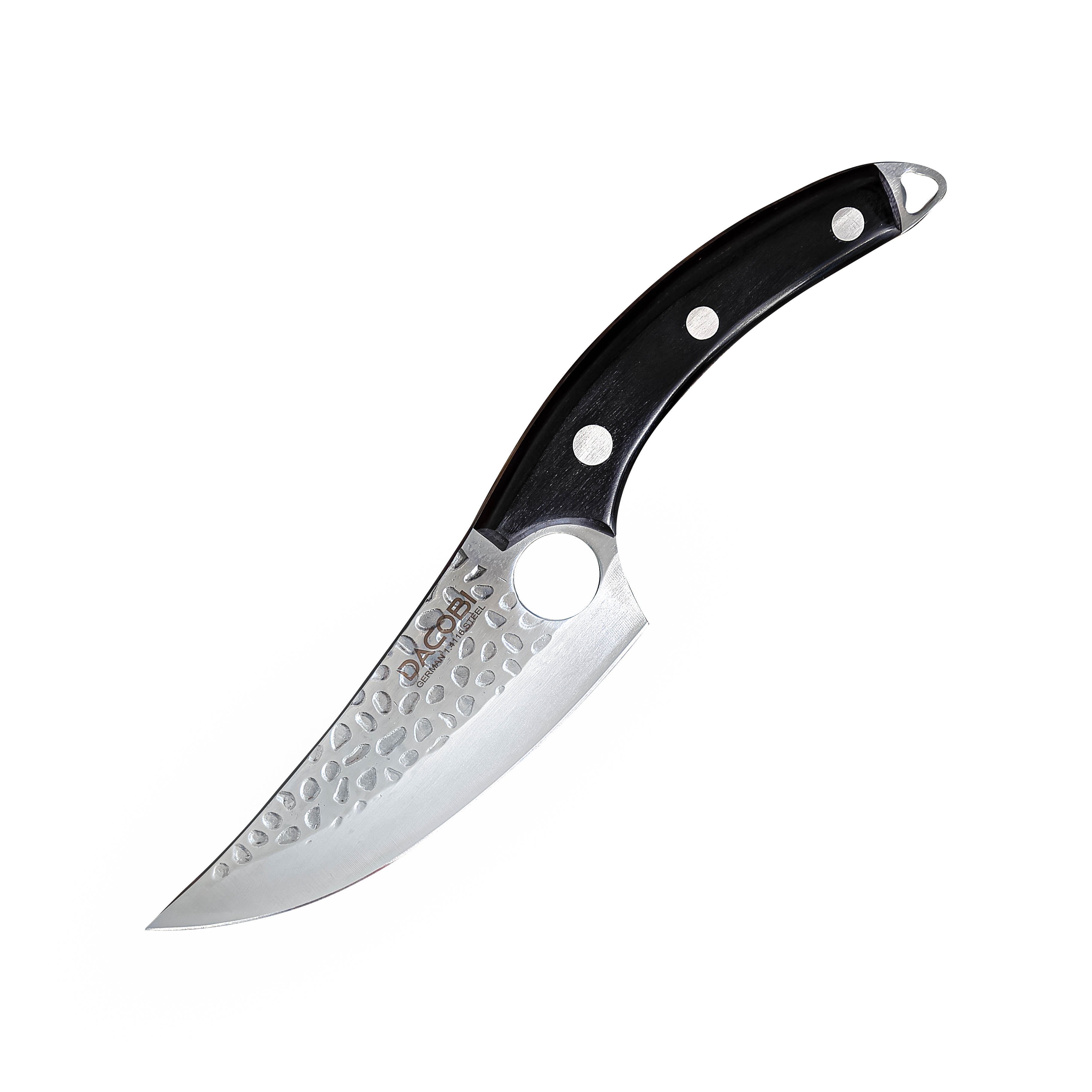 Caraiman 2.0 - cuțit bushcraft, oțel german, pentru tranșat, 15 cm.